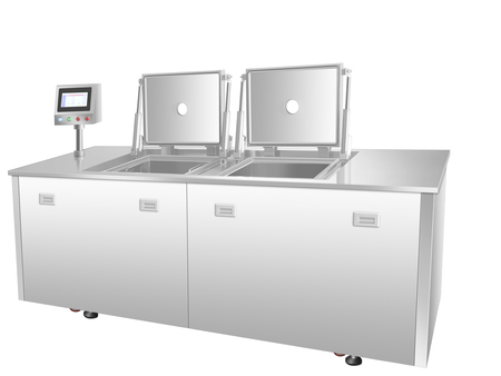 双槽真空超声波清洗机