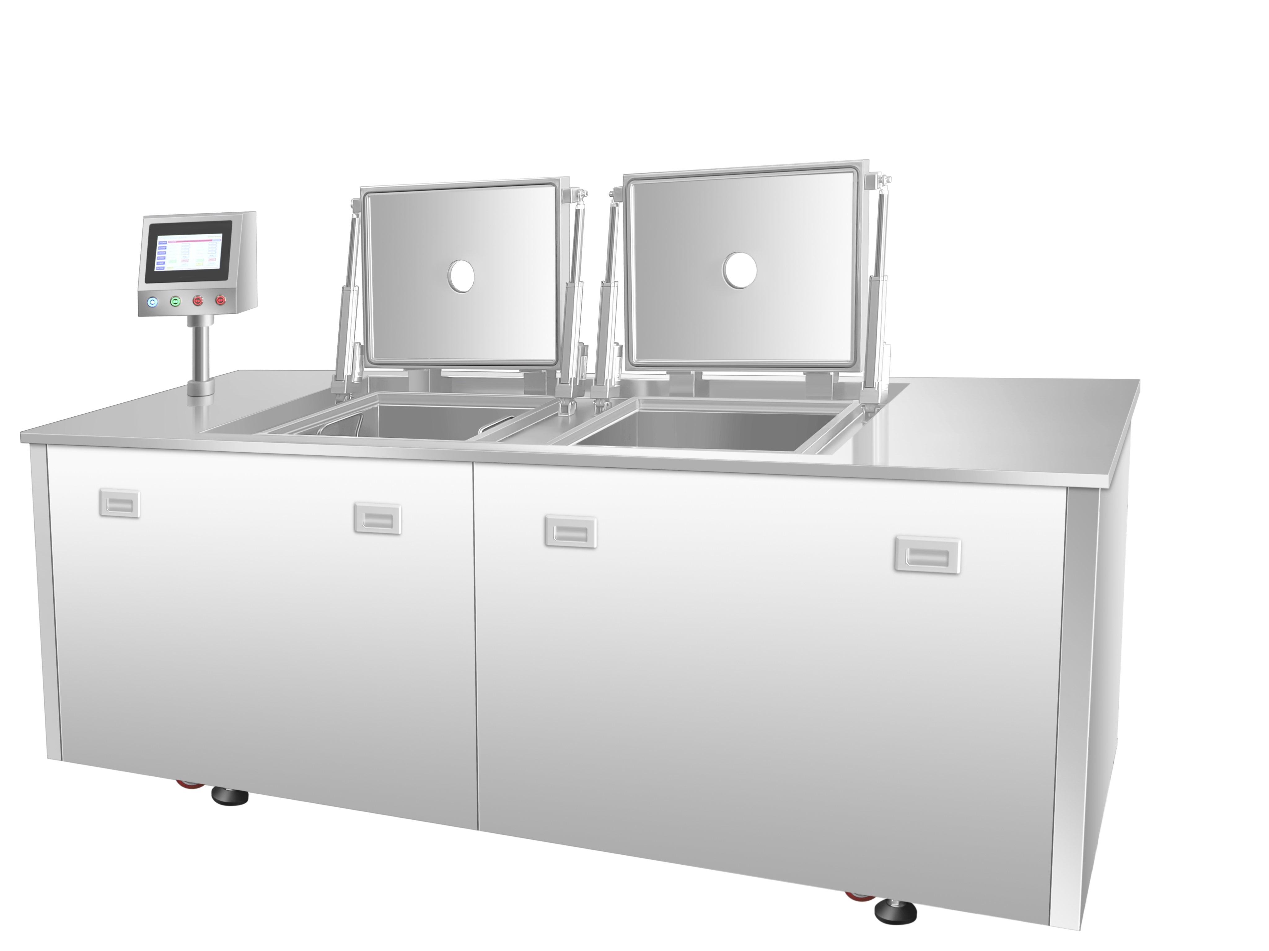 双槽真空超声波清洗机